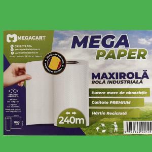 Rola hartie industriala verde 300m
