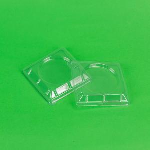 Capac cupa desert, transparent LD24, 75X75 mm, 45 buc/set