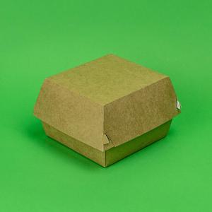 Cutie hamburger box mediu kraft 100/set 115x115x90