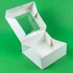 Cutii prajituri cu display duplex GC1 25 buc/set 230x230x95 mm