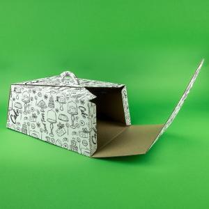 CUTII TORT GENERIC CT4 25 BUC/SET ALB 250x340x145