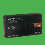 Manusi nitril de unica folosinta, NEGRE L 100 buc/set