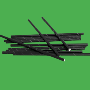 Paie bio 8mm negre 100 BUC/SET