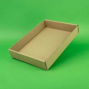 Tavite carton ondulat 100 buc/set natur 305x225x50 mm